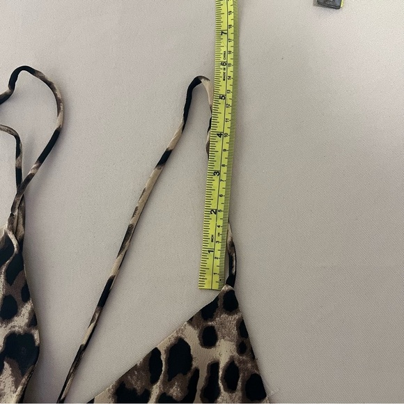 Forever 21 Super Sexy Leopard Maxi Slip‎ Strappy Date Night Dress Size Small - Picture 14 of 15